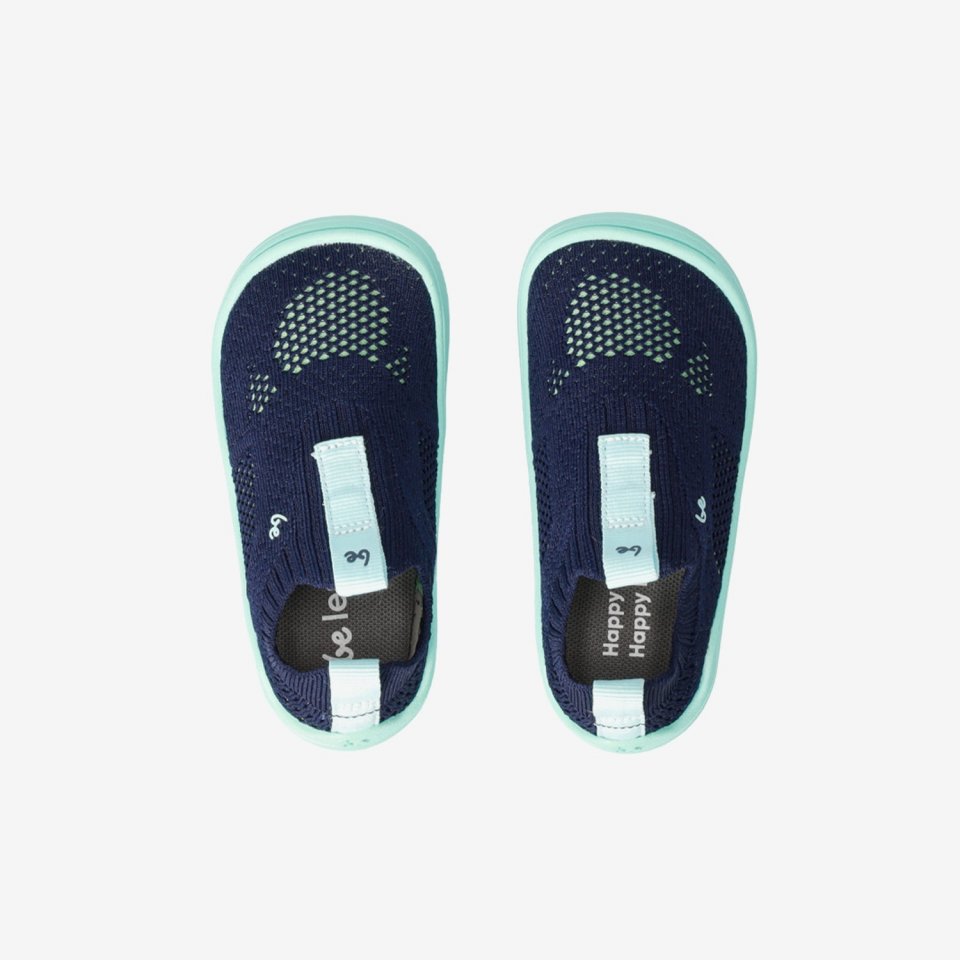 Kids Barefoot Slip-on Shoes Be Lenka Luppo Preschool - Blue & Aqua