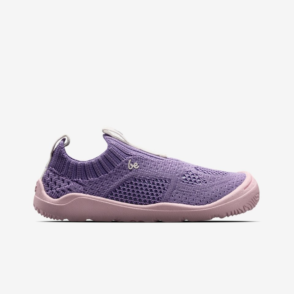Kids Barefoot Slip-on Shoes Be Lenka Luppo Preschool - Lilac & Pink