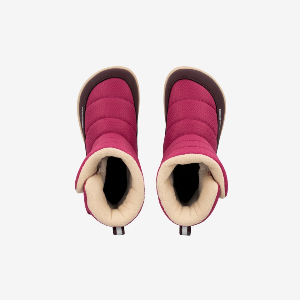 Kids barefoot snow boots Be Lenka Ailo Junior - Berry