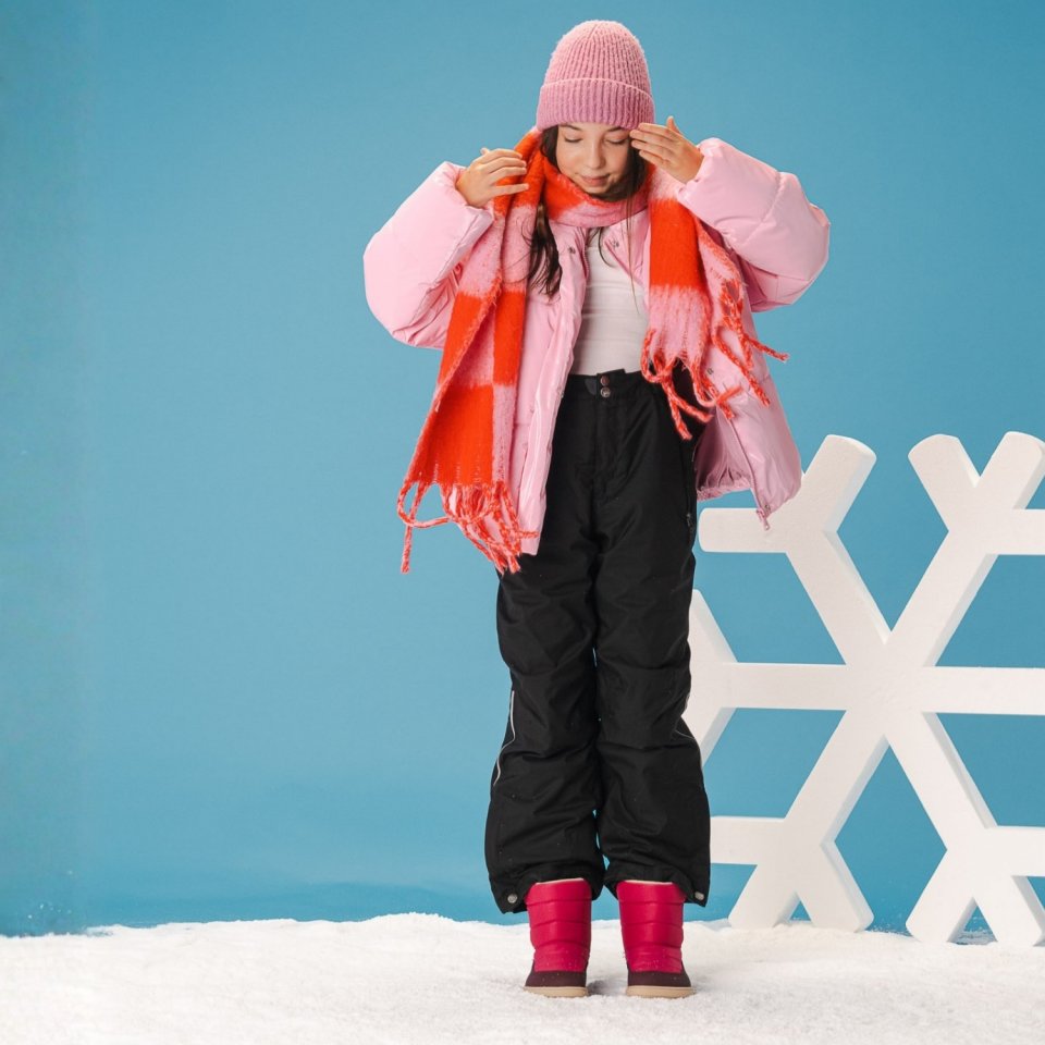 Kids barefoot snow boots Be Lenka Ailo Junior - Berry