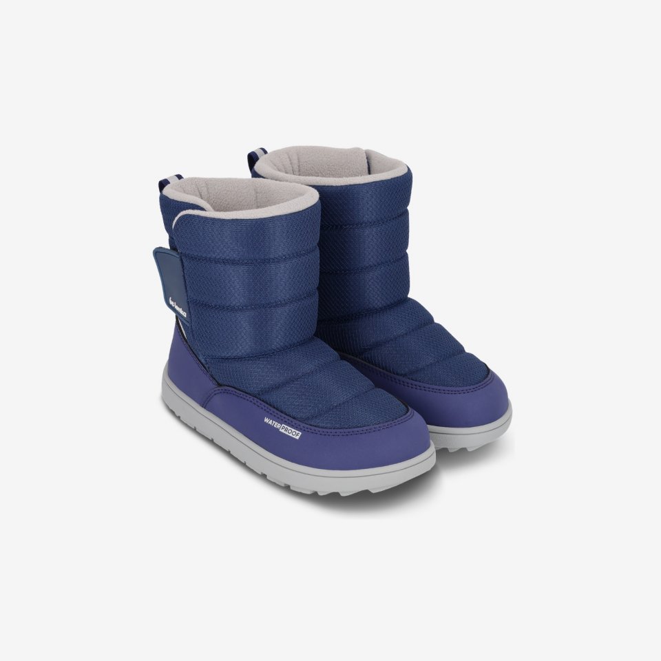 Kids barefoot snow boots Be Lenka Ailo Junior - Dark Blue