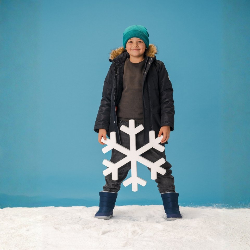 Kids barefoot snow boots Be Lenka Ailo Junior - Dark Blue