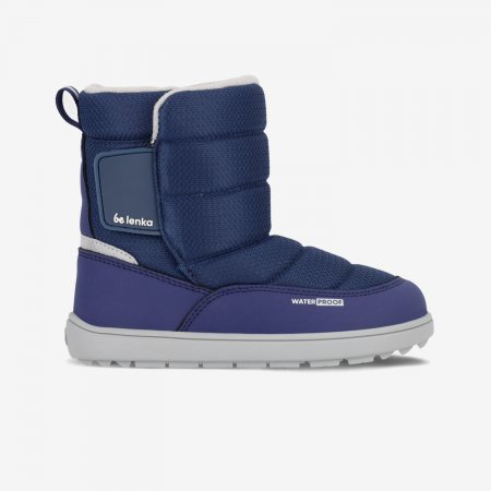 Detské barefoot snehule Be Lenka Ailo Junior - Dark Blue