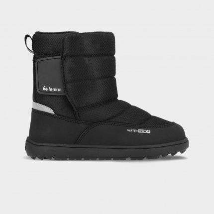 Kids barefoot snow boots Be Lenka Ailo Kids - All Black