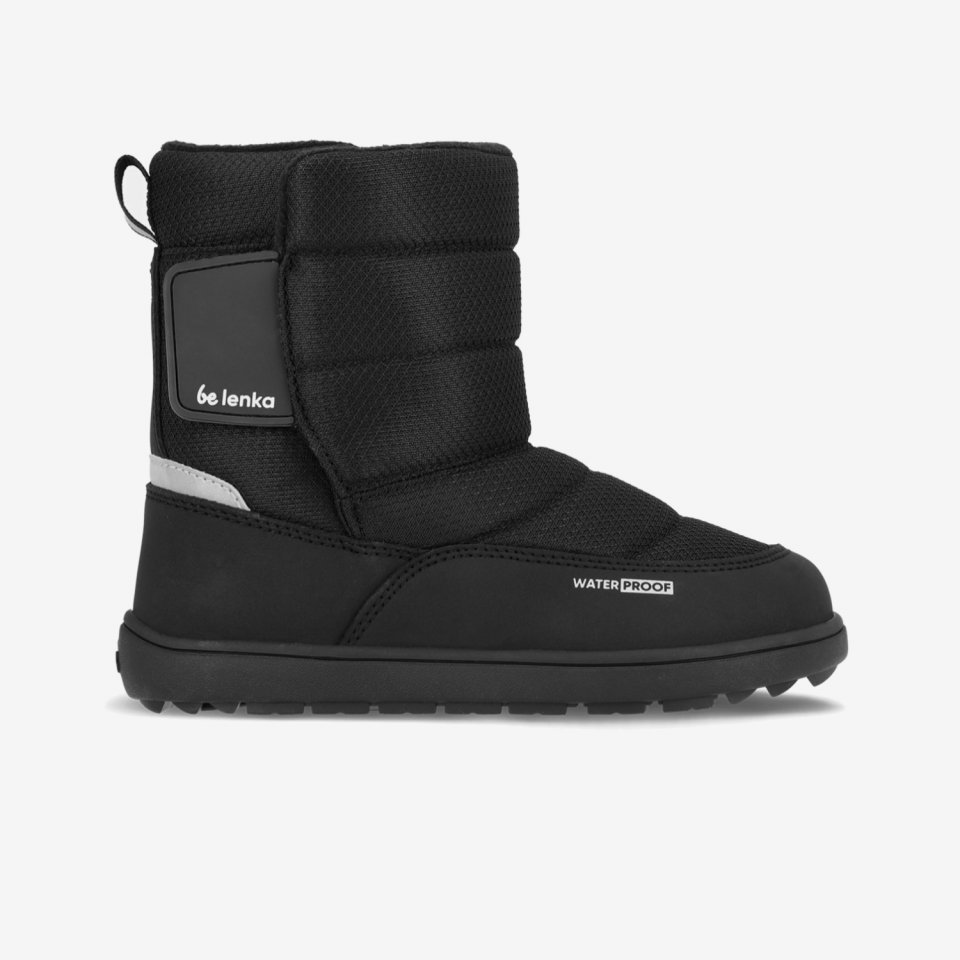 Kids barefoot snow boots Be Lenka Ailo Kids - All Black