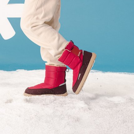 Kids barefoot snow boots Be Lenka Ailo Kids - Berry