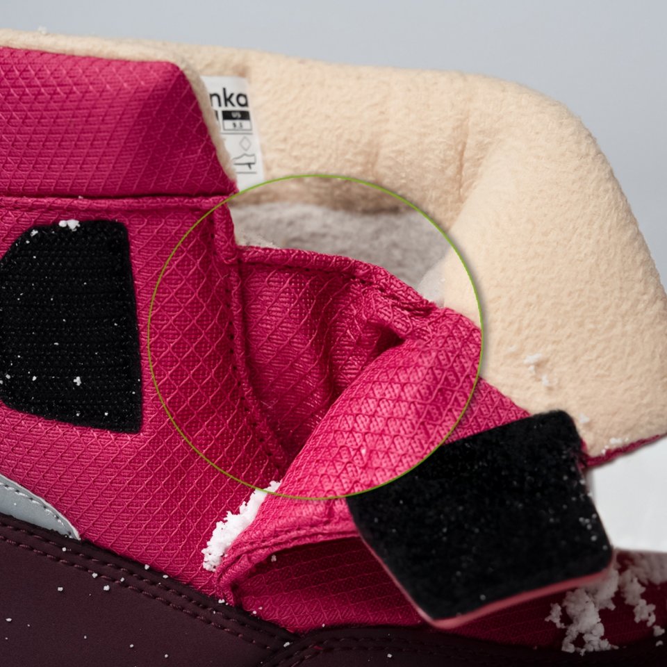 Kids barefoot snow boots Be Lenka Ailo Kids - Berry