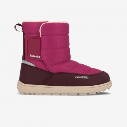 Kids barefoot snow boots Be Lenka Ailo Kids - Berry