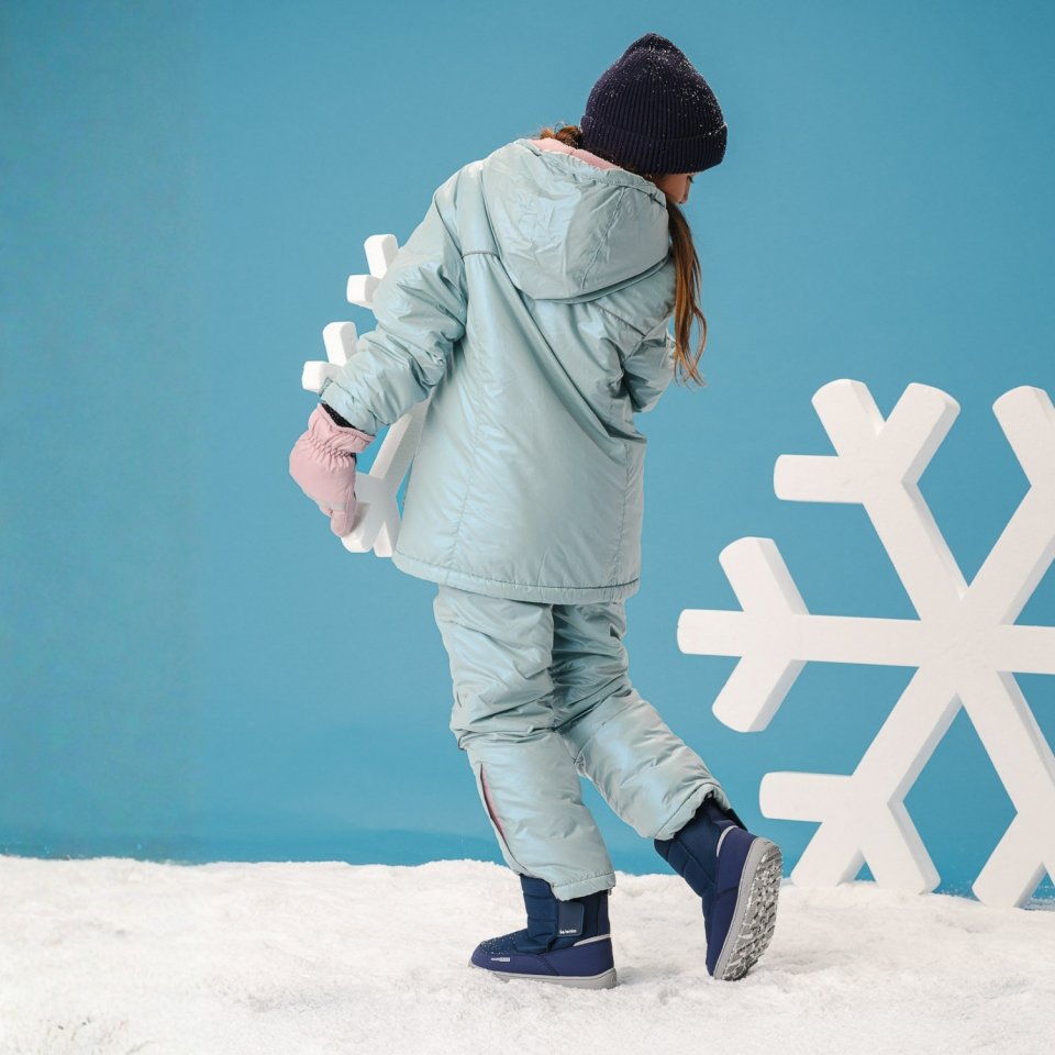 Kids barefoot snow boots Be Lenka Ailo Kids - Dark Blue