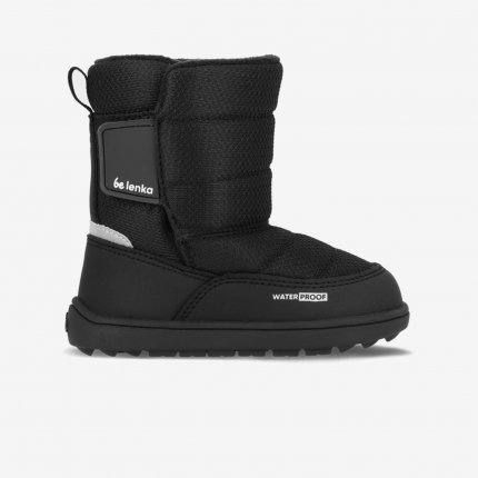 Kids barefoot snow boots Be Lenka Ailo Preschool - All Black