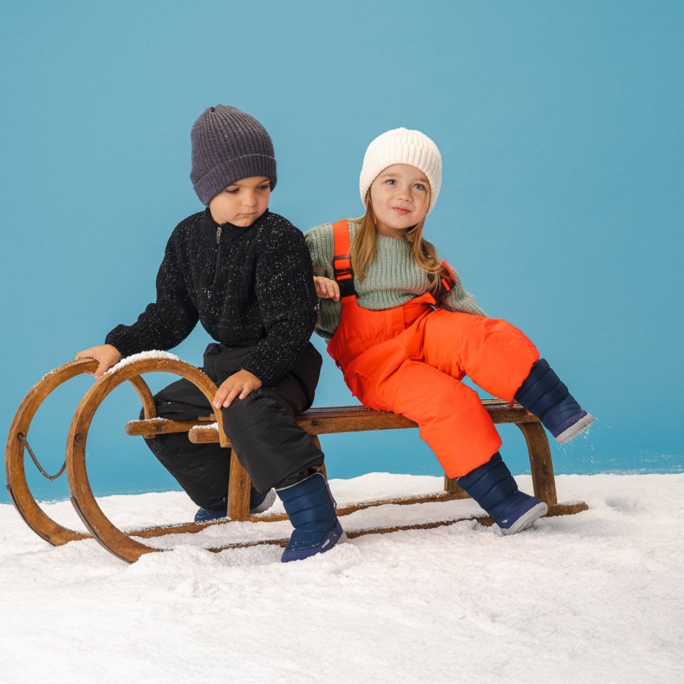 Barfuß-Schneeschuhe für Kinder Be Lenka Ailo Preschool - Dark Blue