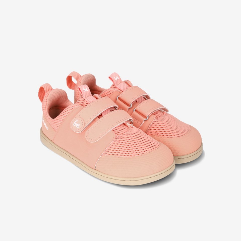 Kids barefoot sneakers Be Lenka Bounty Junior - Coral Pink
