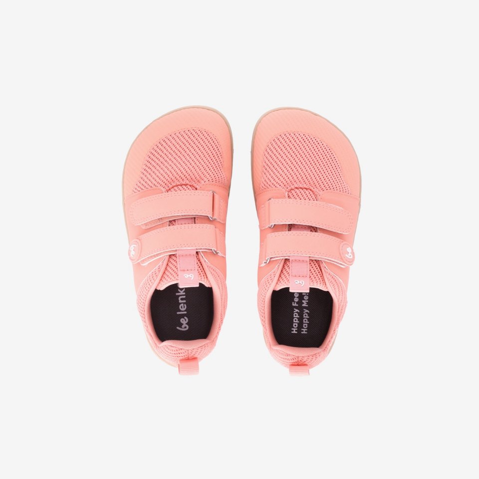 Kids barefoot sneakers Be Lenka Bounty Junior - Coral Pink