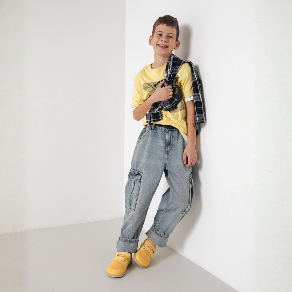 Detské barefoot tenisky Be Lenka Bounty Junior - Yellow
