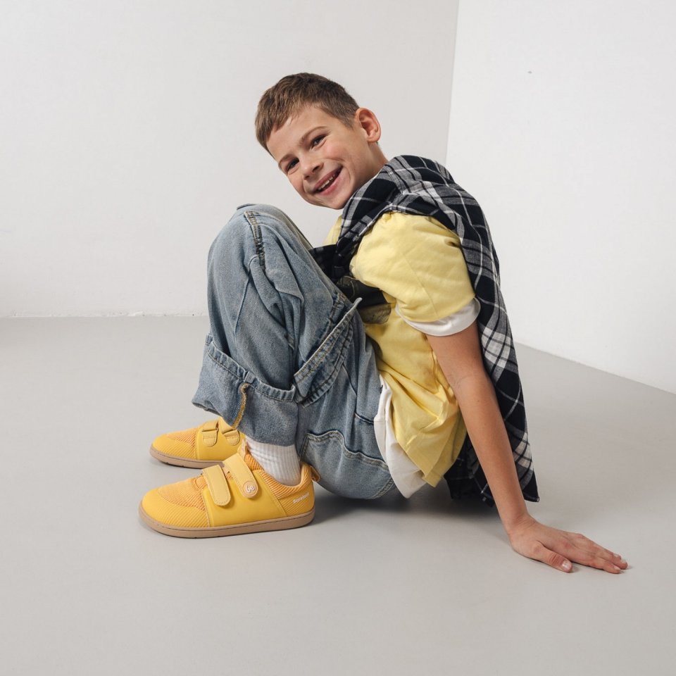 Detské barefoot tenisky Be Lenka Bounty Junior - Yellow