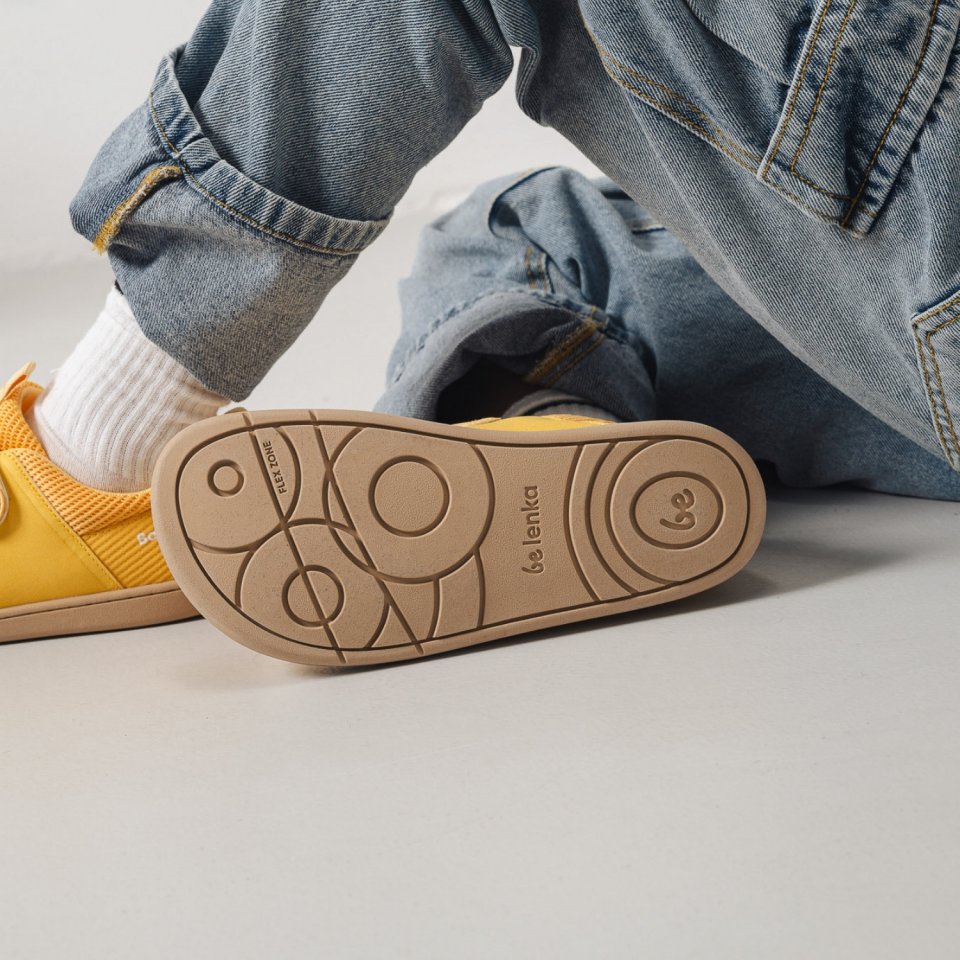 Detské barefoot tenisky Be Lenka Bounty Junior - Yellow