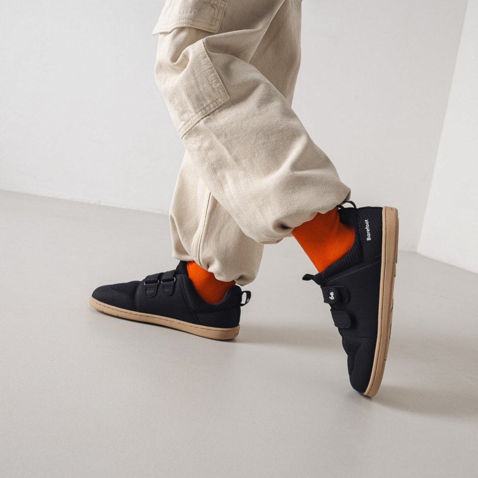 Dziecięce trampki barefoot Be Lenka Bounty Kids - Black