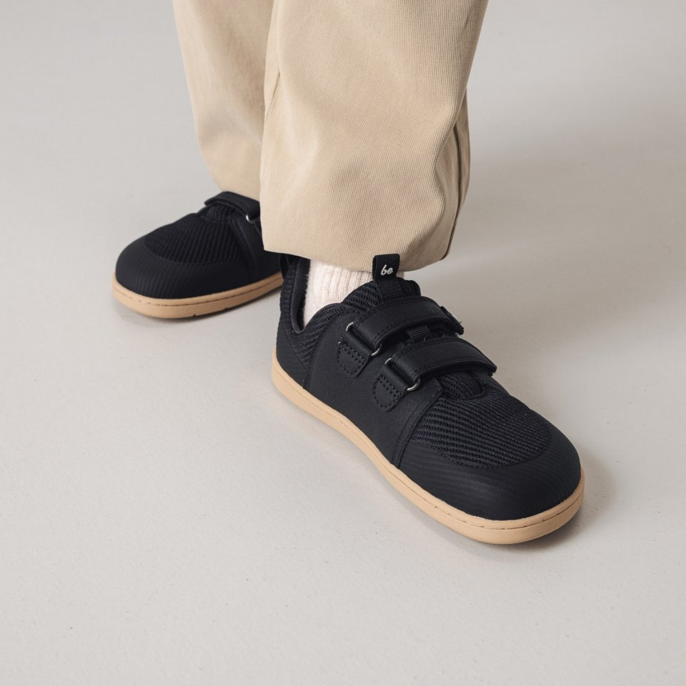 Dziecięce trampki barefoot Be Lenka Bounty Kids - Black