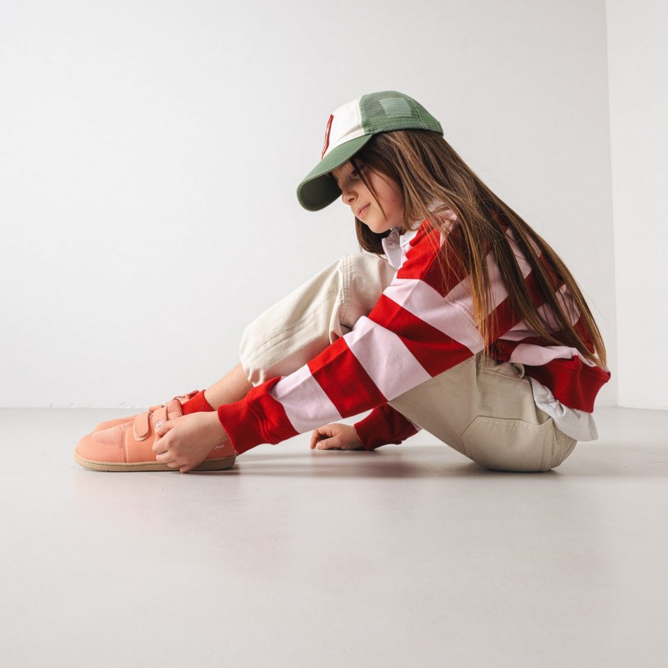 Gyermek barefoot cipők Be Lenka Bounty Kids - Coral Pink
