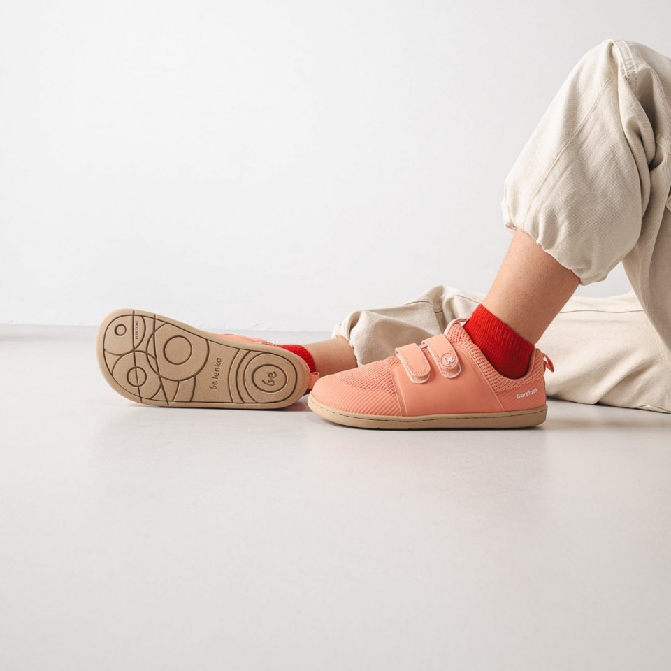 Gyermek barefoot cipők Be Lenka Bounty Kids - Coral Pink