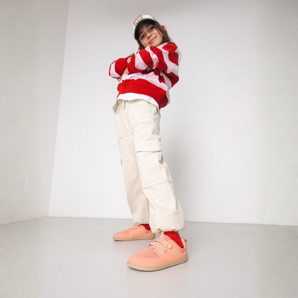 Gyermek barefoot cipők Be Lenka Bounty Kids - Coral Pink