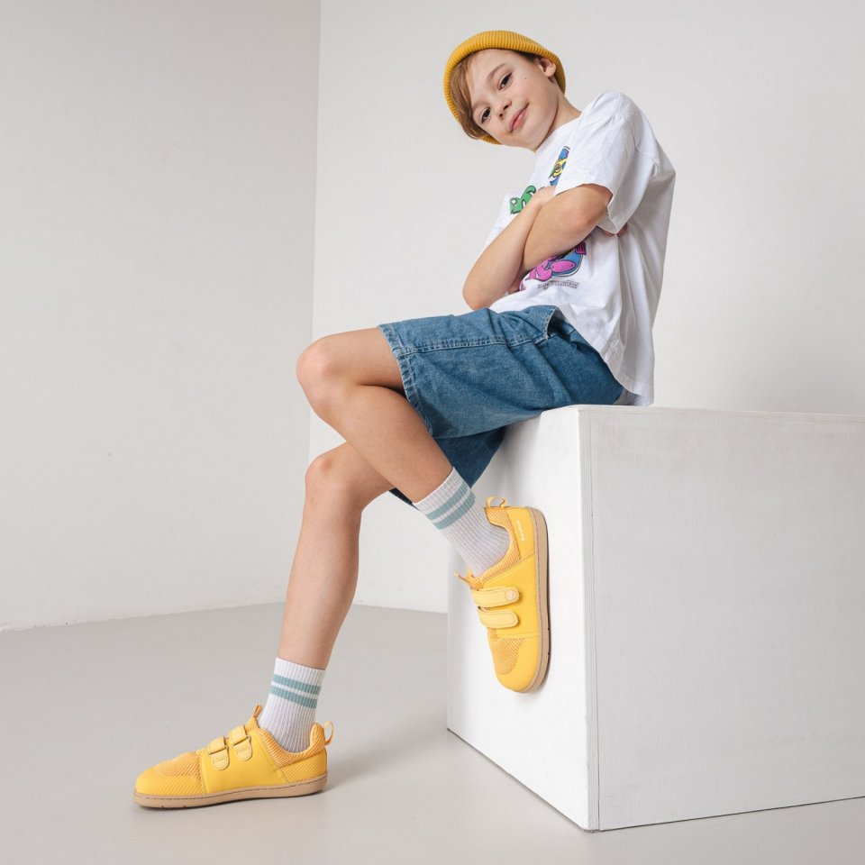 Kids barefoot sneakers Be Lenka Bounty Kids - Yellow