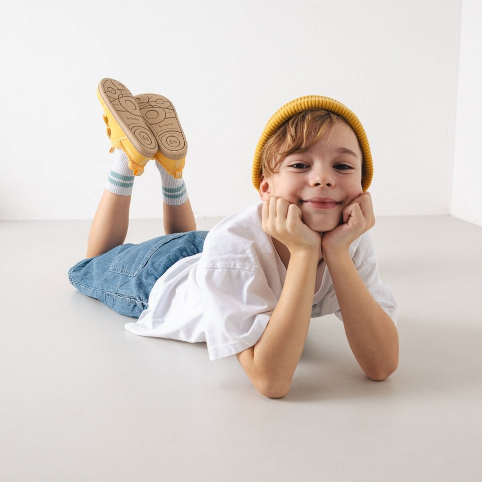 Kids barefoot sneakers Be Lenka Bounty Kids - Yellow