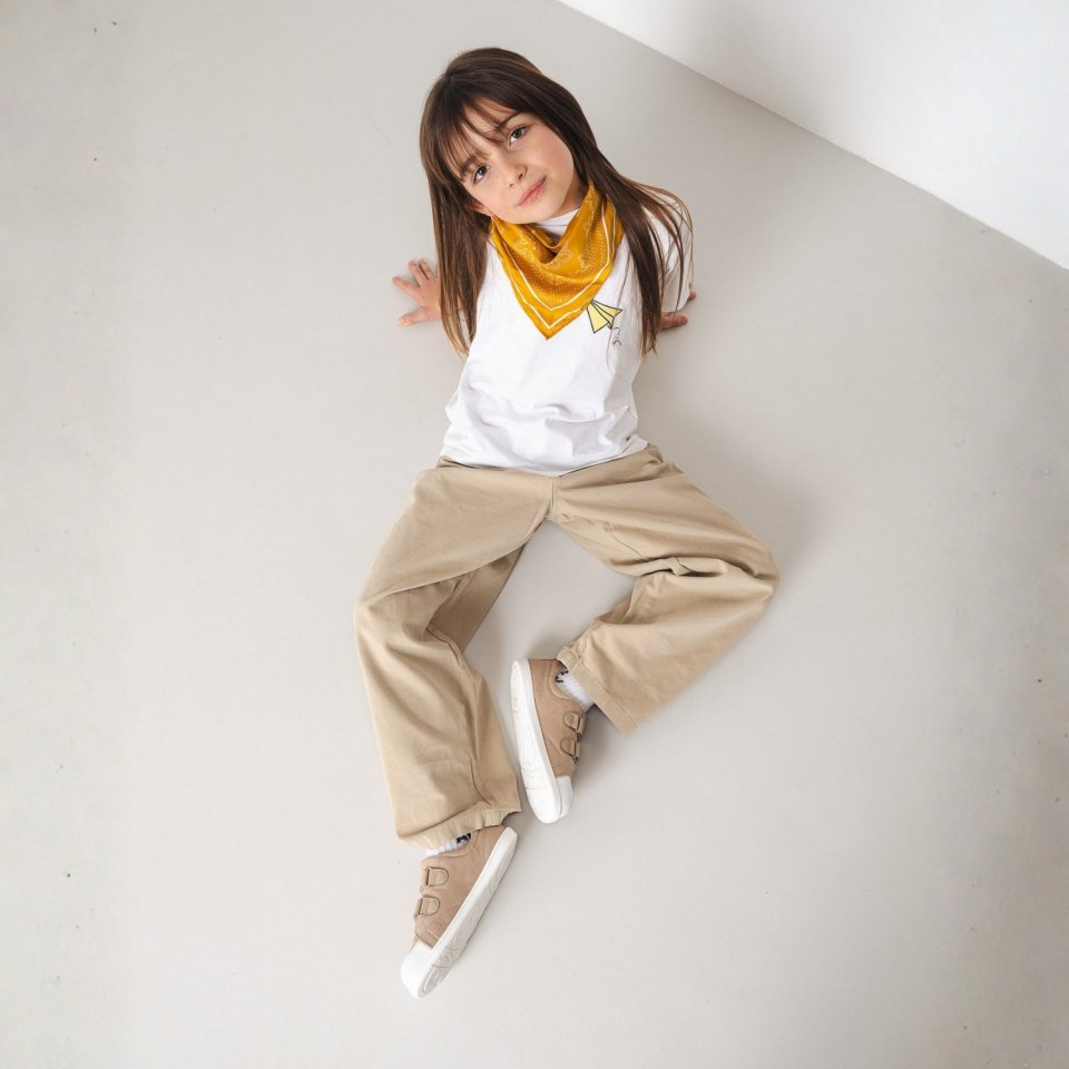 Kids barefoot sneakers Be Lenka Canvi Kids - Light Brown