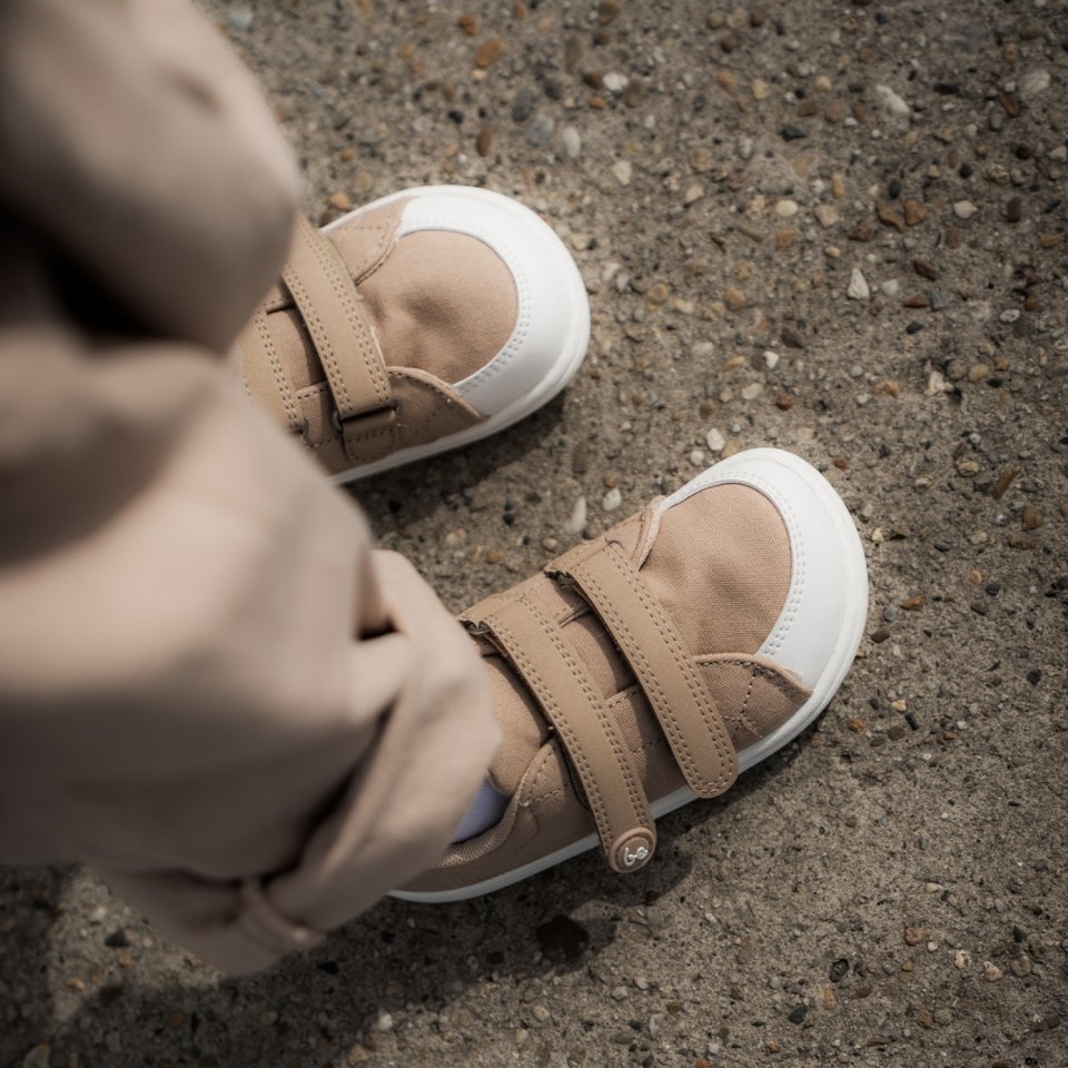 Kids barefoot sneakers Be Lenka Canvi Kids - Light Brown