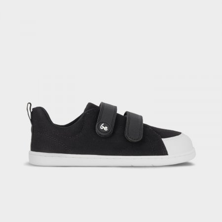 Dětské barefoot tenisky Be Lenka Canvi Kids - Black & White