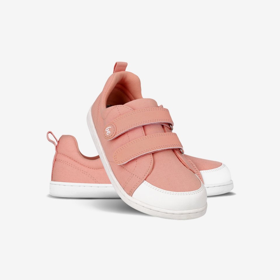 Kinder Barfuß Sneakers Be Lenka Canvi Kids - Coral Pink