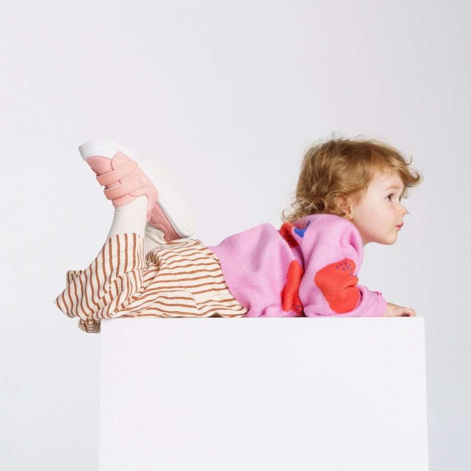 Kids barefoot sneakers Be Lenka Canvi Preschool - Coral Pink
