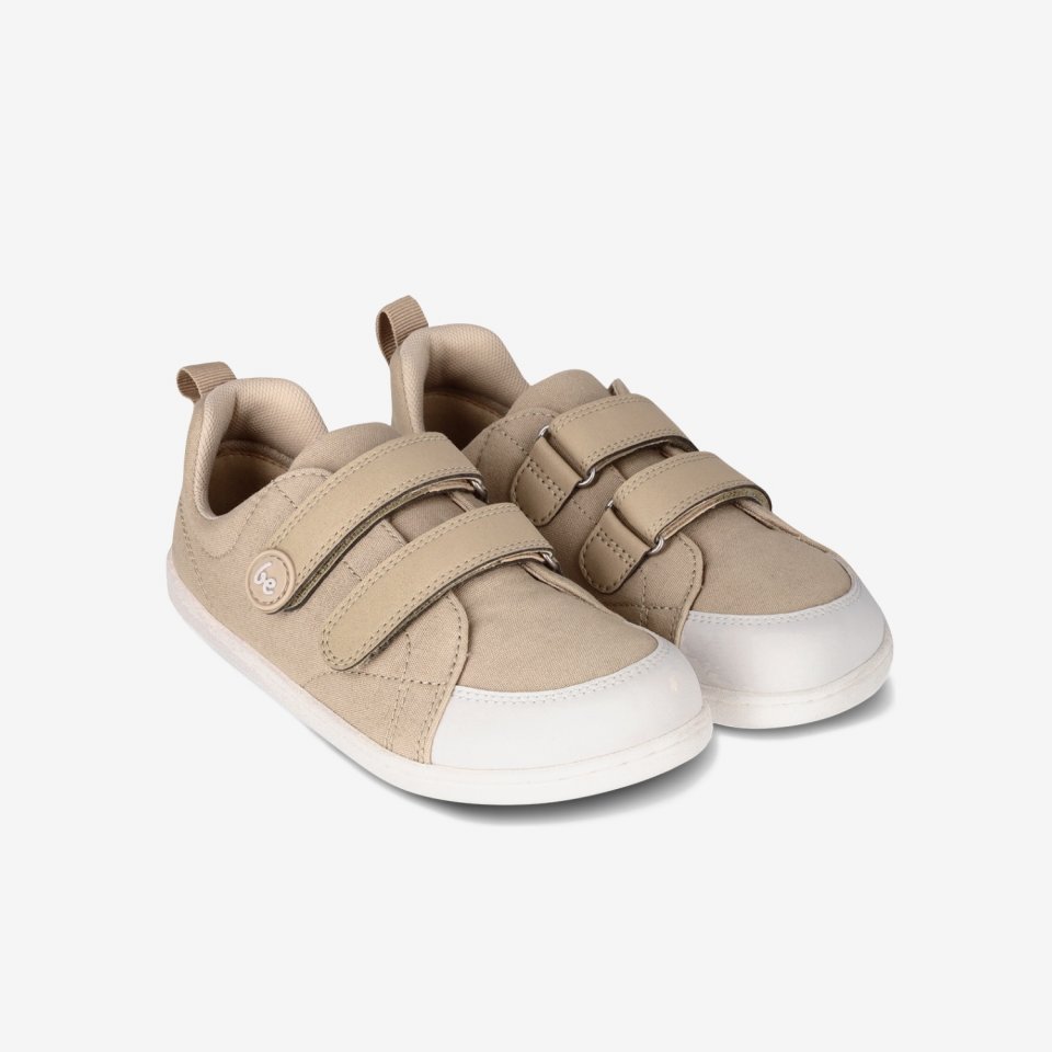 Kids barefoot sneakers Be Lenka Canvi Preschool - Light Brown