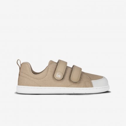 Dziecięce trampki barefoot Be Lenka Canvi Preschool - Light Brown