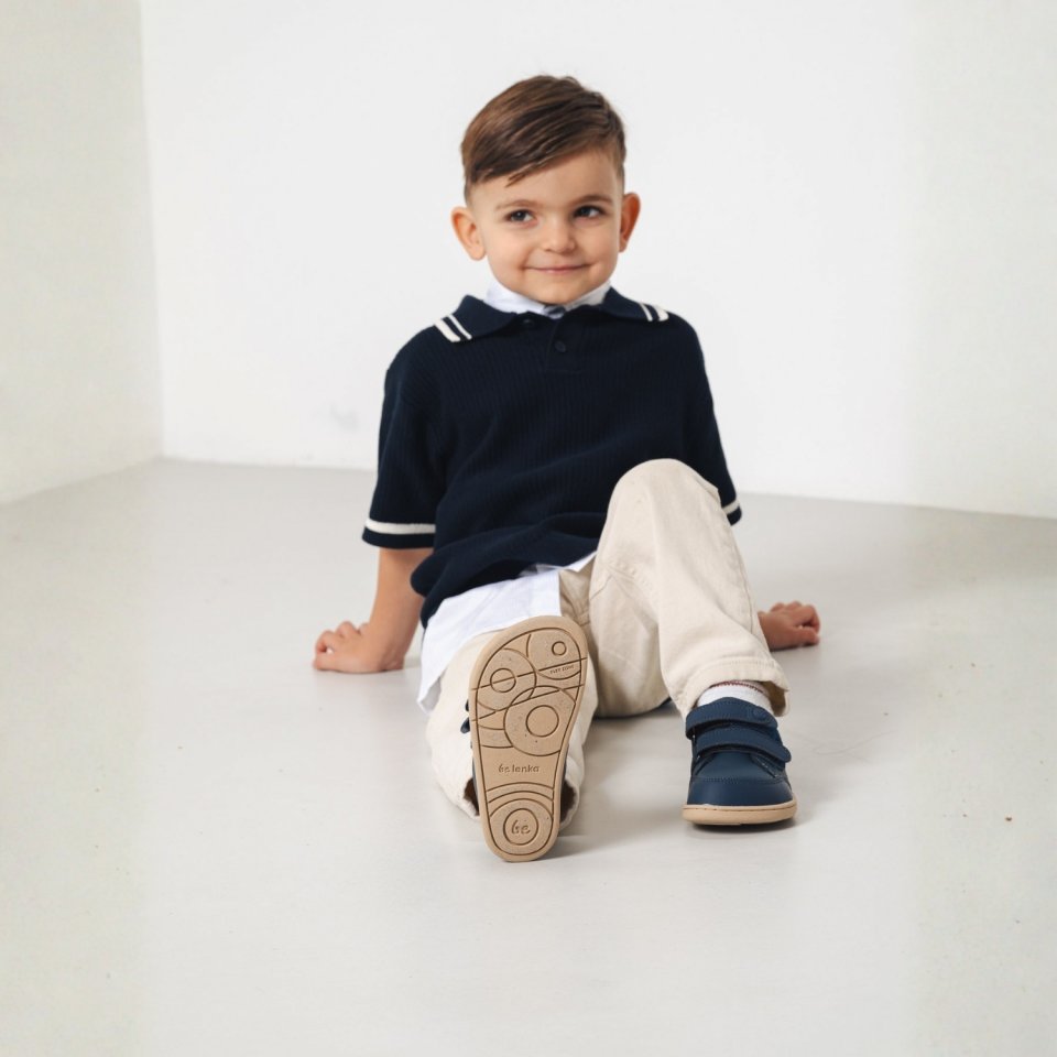 Dětské barefoot tenisky Be Lenka Energise Kids - Navy