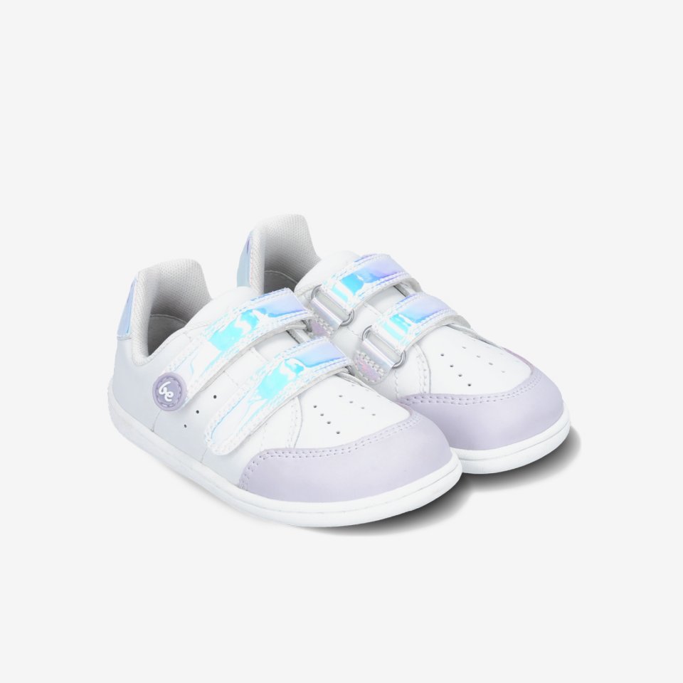 Dětské barefoot tenisky Be Lenka Energise Kids - White & Iridescent