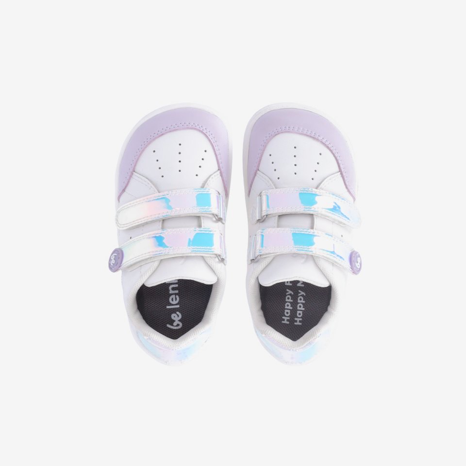 Dětské barefoot tenisky Be Lenka Energise Kids - White & Iridescent