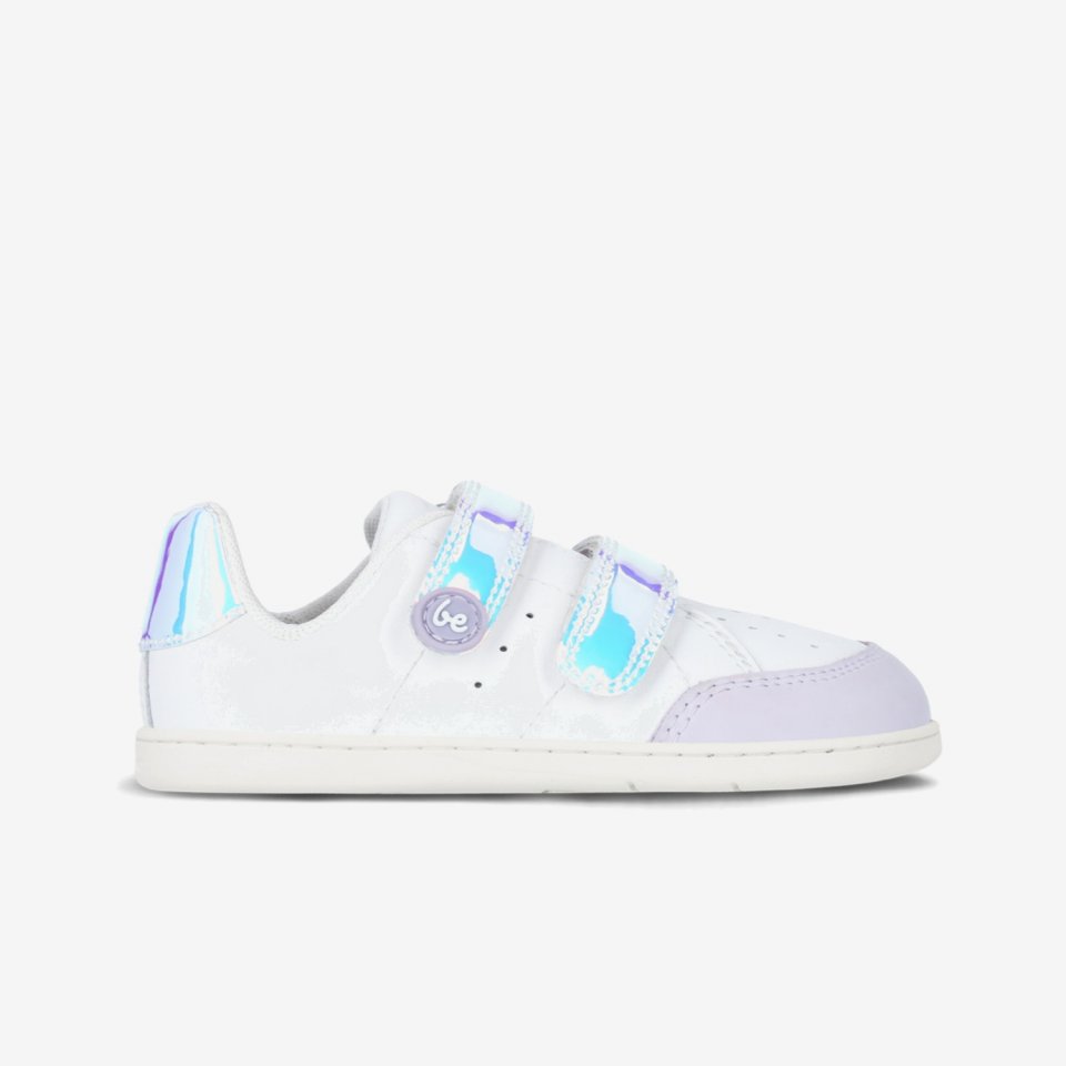 Dětské barefoot tenisky Be Lenka Energise Kids - White & Iridescent
