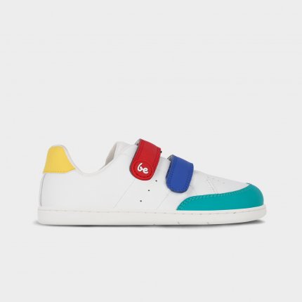 Gyermek barefoot cipők Be Lenka Energise Preschool - White & Multicolour