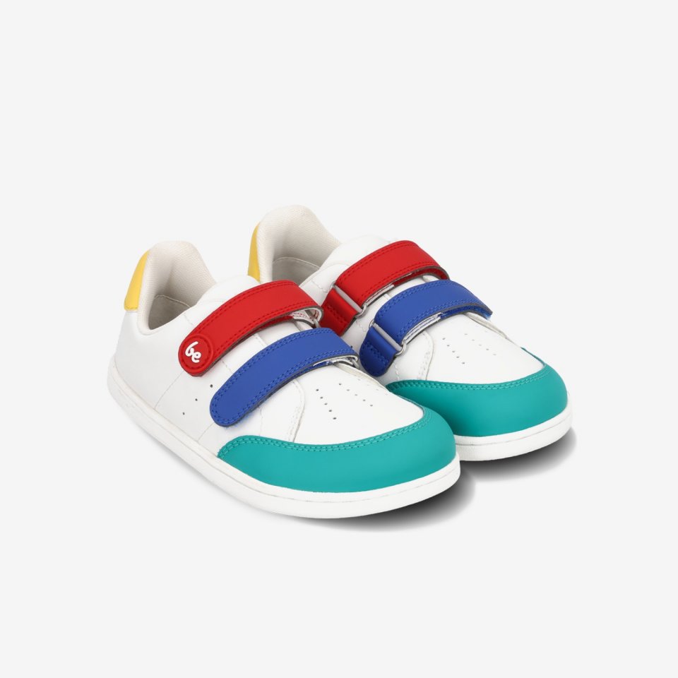 Dětské barefoot tenisky Be Lenka Energise Kids - White & Multicolour