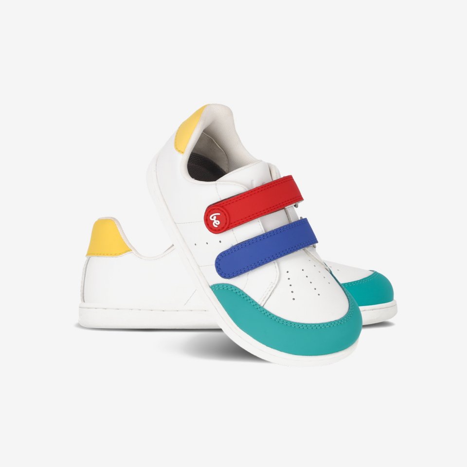 Dětské barefoot tenisky Be Lenka Energise Kids - White & Multicolour
