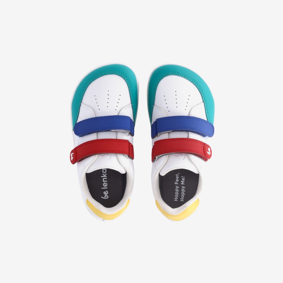 Dětské barefoot tenisky Be Lenka Energise Kids - White & Multicolour