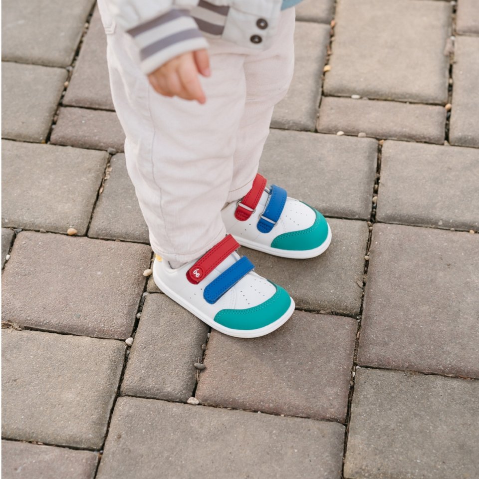 Kids barefoot sneakers Be Lenka Energise Preschool - White & Multicolour