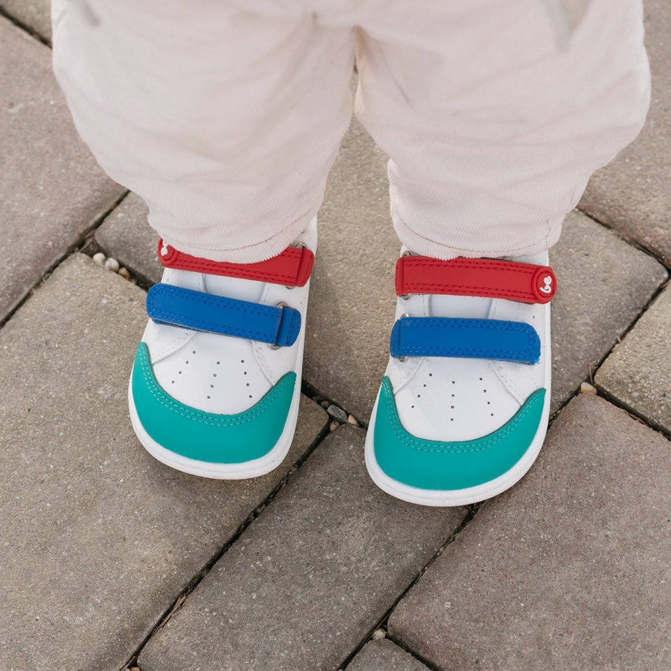 Kids barefoot sneakers Be Lenka Energise Preschool - White & Multicolour