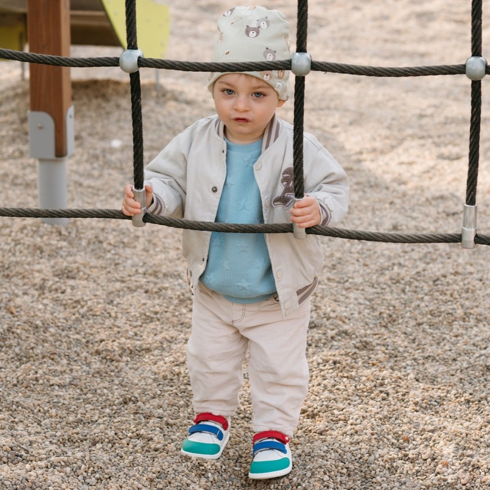 Kids barefoot sneakers Be Lenka Energise Preschool - White & Multicolour