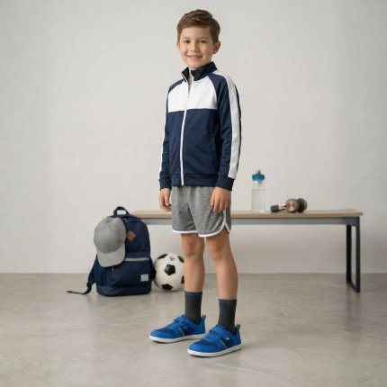 Kids Barefoot Sneakers Be Lenka Glade Kids - Blue & Green