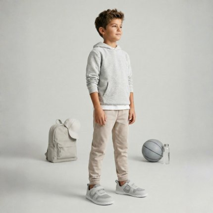 Kids Barefoot Sneakers Be Lenka Glade Kids - Light Grey