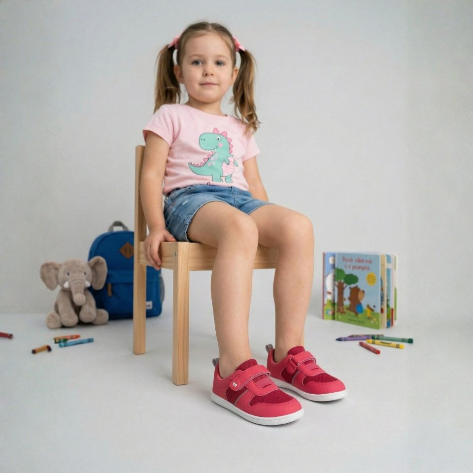Baskets enfants barefoot Be Lenka Glade Preschool - Dark Pink