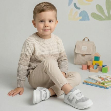 Baskets enfants barefoot Be Lenka Glade Preschool - Light Grey