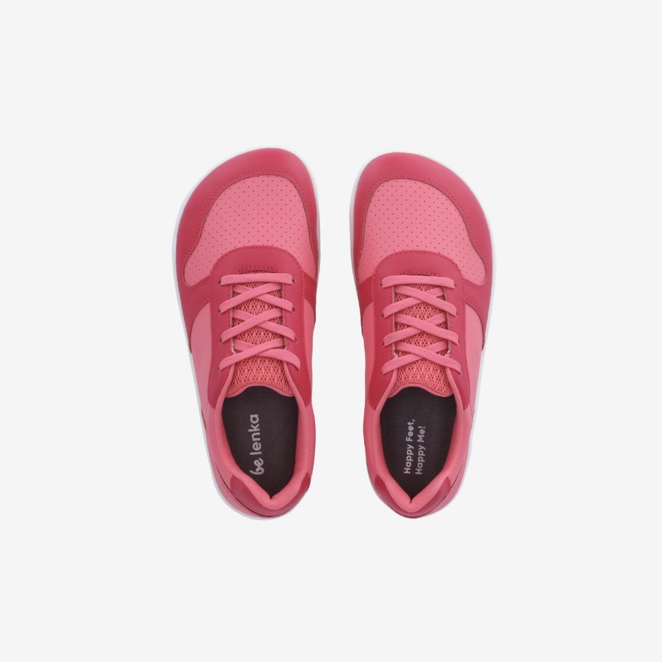 Barefoot zapatillas de niños Be Lenka Scoot Junior - Light & Dark Pink